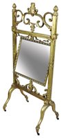 Lot 511 - A Victorian gilt painted dressing mirror