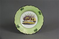 Lot 309 - A creamware plate by Thomas Fell of Newcastle