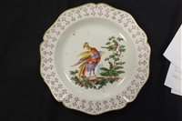 Lot 139 - Two porcelain plates decorated with Fancy Birds