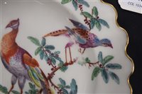 Lot 139 - Two porcelain plates decorated with Fancy Birds