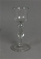 Lot 319 - An 18th century wine glass