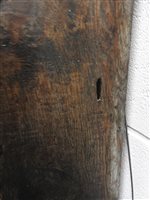 Lot 542 - A George III country oak cottage longcase clock, 30 hour movement