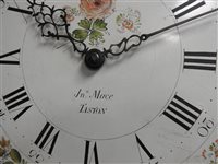 Lot 542 - A George III country oak cottage longcase clock, 30 hour movement