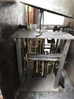 Lot 542 - A George III country oak cottage longcase clock, 30 hour movement