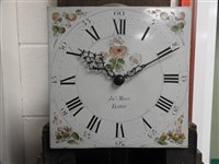 Lot 542 - A George III country oak cottage longcase clock, 30 hour movement