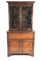 Lot 609 - A George IV secretaire bookcase