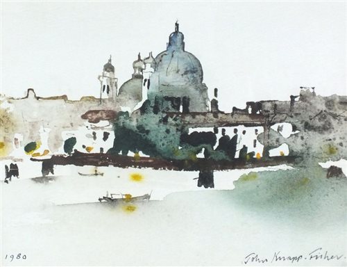 Lot 483 - John Knapp Fisher (1931-2915), Venice, watercolour