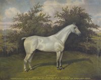 Lot 383 - William Albert Clark, (1899-1936),  Blodwen I, grey horse, oil on canvas