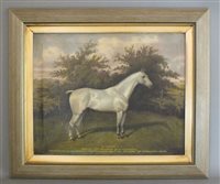 Lot 383 - William Albert Clark, (1899-1936),  Blodwen I, grey horse, oil on canvas