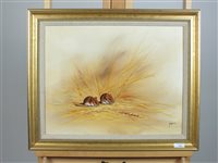 Lot 176 - Nance, Field Mice, oil on canvas