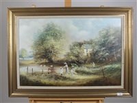 Lot 181 - Ted Dyer, landscape, oil on canvas