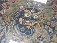 Lot 179 - A Tibetan Thangka of Vajrapani, Bhutan 20th century