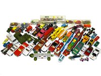 Lot 166 - 1960's - 70's Unboxed Diecast Matchbox, Dinky and more