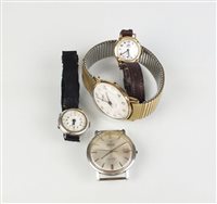 Lot 287 - A collection of four wristwatches