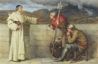 Lot 409 - Walter Duncan, Legend of the Mountain, watercolour