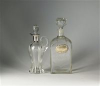 Lot 51 - A silver mounted liqueur decanter