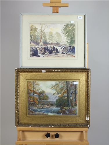 Lot 398 - John R Lewis, watercolours