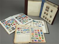 Lot 250 - Two boxes containing thirty-nine stamp albums