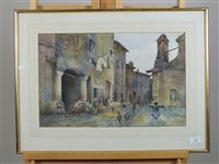 Lot 213 - Italian street scene