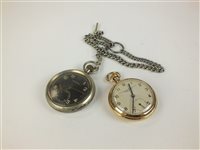 Lot 124 - A 9ct gold open face pocket watch