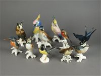 Lot 141 - Eleven Karl Ens porcelain birds