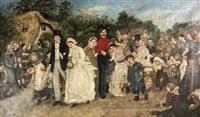 Lot 403 - After Samuel luke Fildes (1843-1927), The Village Wedding