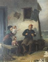 Lot 366 - British school, 19th century,  Fisherman