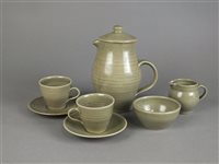 Lot 105 - A Leach pottery St. Ives coffee service