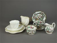 Lot 115 - Coalport plain white tea service and Coalport Indian Tree dinner/teawares