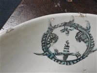 Lot 267 - A Chinese Swatow porcelain dish