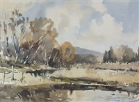Lot 424 - Edward Wesson, Nr Dartrey Mill, Gornshall, Surrey, signed lower right, watercolour