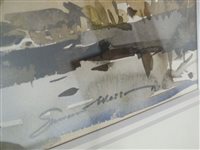 Lot 424 - Edward Wesson, Nr Dartrey Mill, Gornshall, Surrey, signed lower right, watercolour