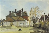 Lot 424 - John Yardley, Farm Buildings, watercolour