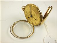 Lot 311 - A mid 19th century 18ct gold open face pocket watch