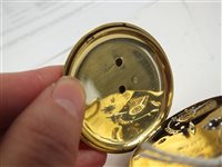 Lot 311 - A mid 19th century 18ct gold open face pocket watch