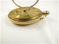 Lot 311 - A mid 19th century 18ct gold open face pocket watch