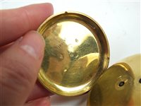 Lot 311 - A mid 19th century 18ct gold open face pocket watch