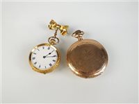 Lot 139 - A continental fob watch