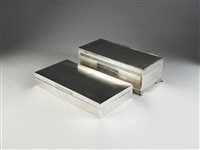 Lot 13 - Two silver mounted cigar boxes