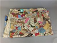 Lot 158 - A Victorian patchwork quilt