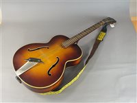 Lot 156 - A Hofner six string acoustic left-handed guitar