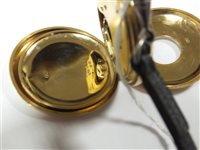 Lot 291 - An 18ct gold half hunter pocket watch