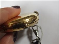Lot 291 - An 18ct gold half hunter pocket watch