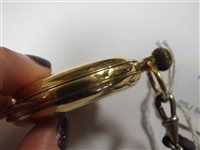 Lot 291 - An 18ct gold half hunter pocket watch