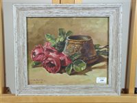 Lot 238 - Floral still life, oil on board