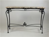 Lot 383 - A hall table or plant stand