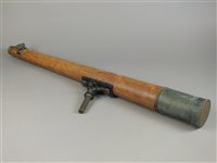 Lot 259 - A Victorian leather clad sing drawer reflecting telescope