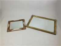 Lot 503 - A large modern gilt framed wall mirror