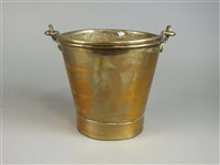 Lot 138 - A 19th century brass coal bucket