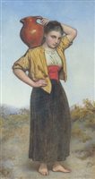 Lot 430 - Auguste Bouvier, watercolour